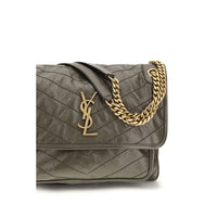 Saint Laurent Niki Vintage Leather Shoulder Bag — Bicolour