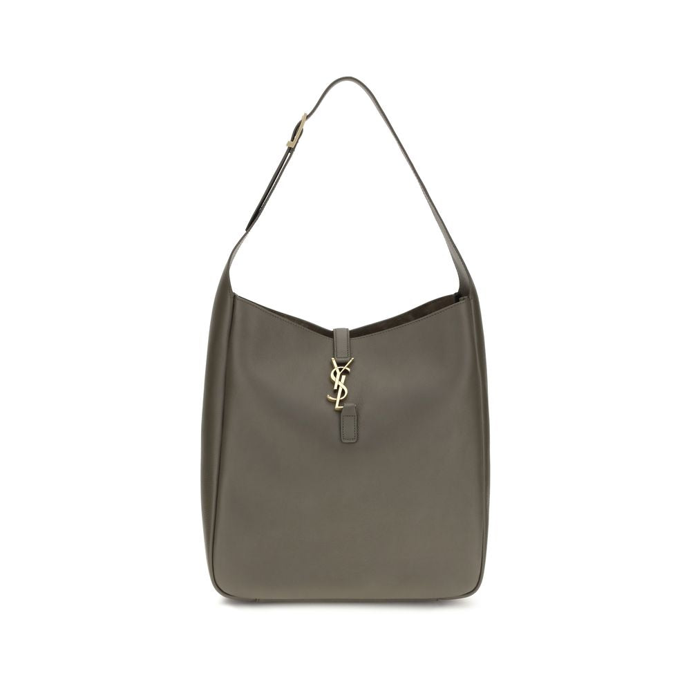 Saint Laurent Le 5 À 7 Grained Leather Shoulder Bag — Bicolour