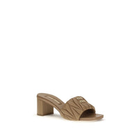 Miu Miu Lambskin Padded Strap Platform Sandal