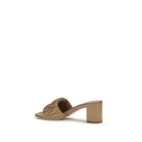 Miu Miu Lambskin Padded Strap Platform Sandal