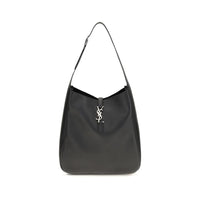Saint Laurent Le 5 À 7 Large Leather Shoulder Bag — Black
