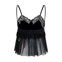 Chloé Silk Crêpe Camisole Top — Black
