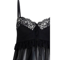 Chloé Silk Crêpe Camisole Top — Black