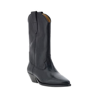 Isabel Marant Leather Ankle Boots in Black