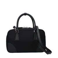 Prada Re-Nylon Triangle Logo Handbag — Black
