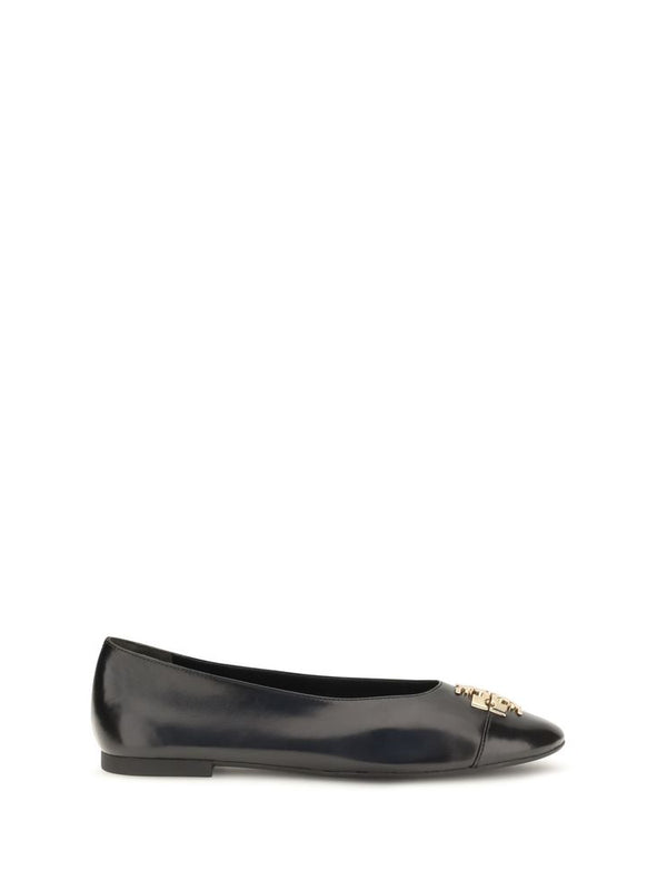 Tory Burch Charlie Goatskin Ballet Flat — Black