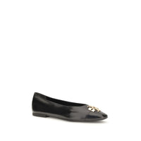 Tory Burch Charlie Goatskin Ballet Flat — Black