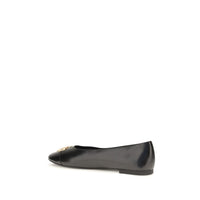 Tory Burch Charlie Goatskin Ballet Flat — Black