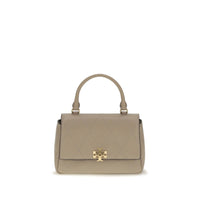 Tory Burch Charlie Mini Quilted Leather Handbag — Beige