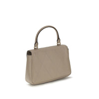 Tory Burch Charlie Mini Quilted Leather Handbag — Beige
