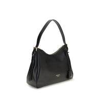 Prada Vintage-Effect Leather Shoulder Bag — Black