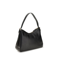 Prada Vintage-Effect Leather Shoulder Bag — Black