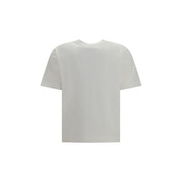 Burberry Knight Check Cotton T-Shirt — White