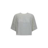 Burberry Logo Oversized Cotton T-Shirt — White