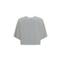 Burberry Logo Oversized Cotton T-Shirt — White