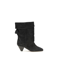 Isabel Marant Tasselled Suede Boots in Black