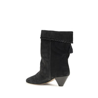 Isabel Marant Tasselled Suede Boots in Black