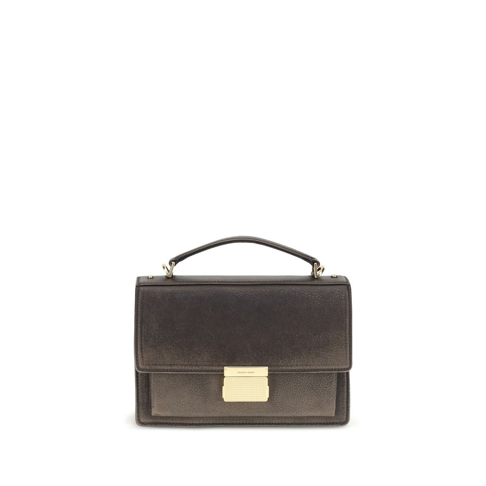 Golden Goose Venezia Leather Handbag Large — Brown