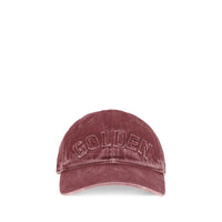 Golden Goose Journey Baseball Cap — Bordeaux