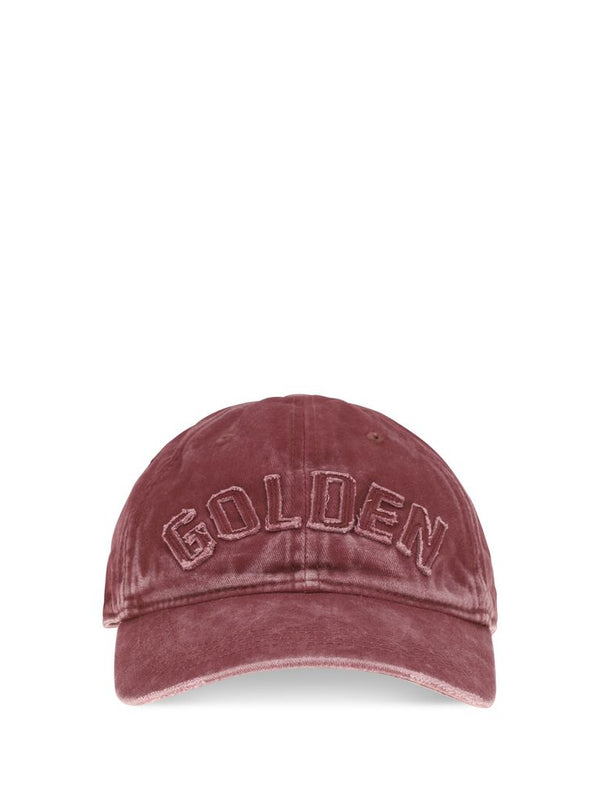 Golden Goose Journey Baseball Cap — Bordeaux