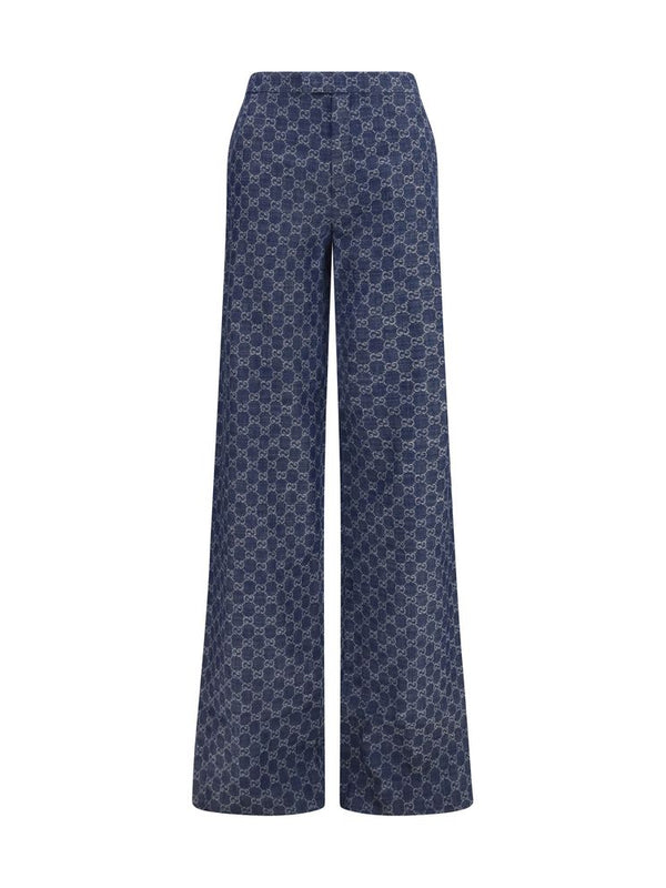 Gucci GG Jacquard Denim Trousers