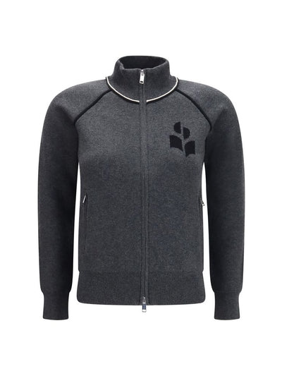 Isabel Marant Étoile Lanya Zip Cardigan in Grey