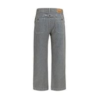 Isabel Marant Étoile Ermina Stripe Tailored Trousers in Blue