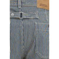 Isabel Marant Étoile Ermina Stripe Tailored Trousers in Blue