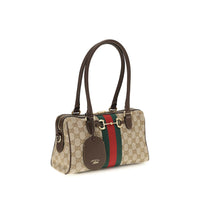 Gucci Horsebit GG Canvas Shoulder Bag