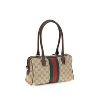 Gucci Horsebit GG Canvas Shoulder Bag