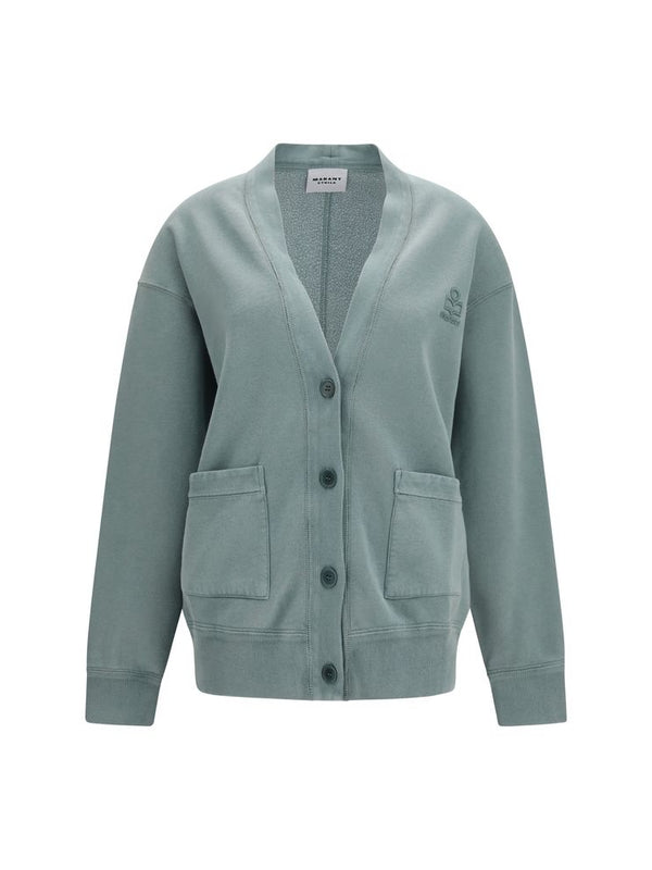 Isabel Marant Étoile Stephy V-Neck Cardigan in Grey
