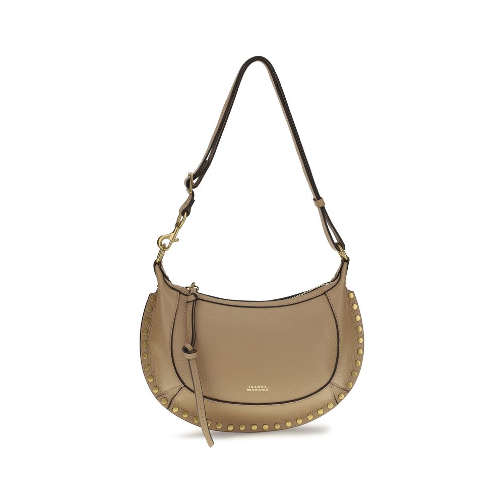 Isabel Marant Oskan Moon Shoulder Bag in Beige
