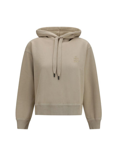 Isabel Marant Étoile Salmy Logo Hoodie in Beige