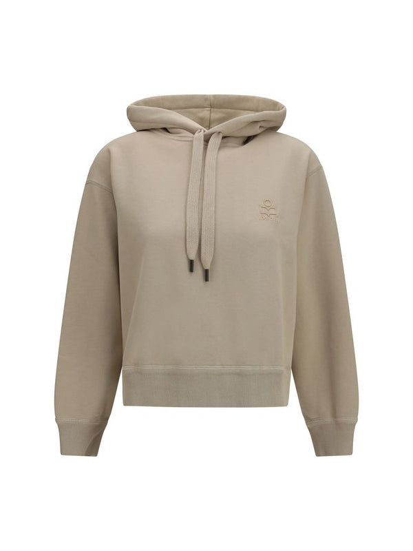 Isabel Marant Étoile Salmy Logo Hoodie in Beige