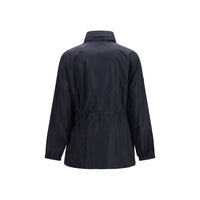 Burberry Check-Lined Packaway Parka — Black