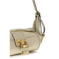 Chloé Beige Calf Leather Small Paddington Shoulder Bag