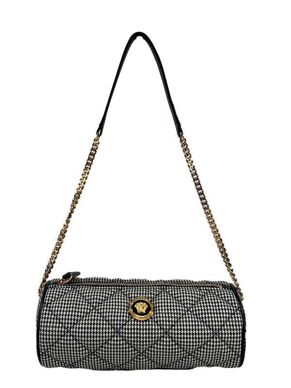 Versace Medusa Quilted Evening Crossbody Bag — Multicolor