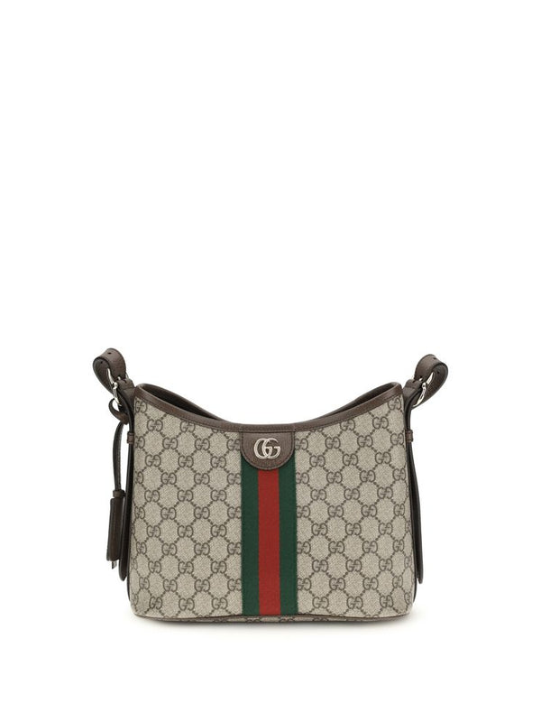 Gucci Ophidia GG Shoulder Bag — Beige