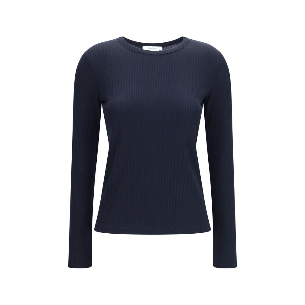 Max Mara Ribbed Knit Sweater — Blue