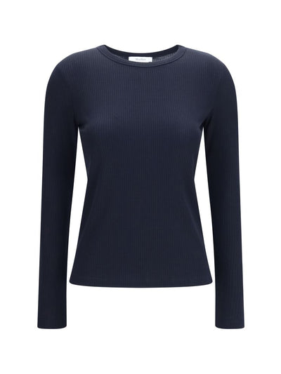 Max Mara Ribbed Knit Sweater — Blue