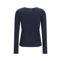 Max Mara Ribbed Knit Sweater — Blue