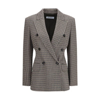 Max Mara Eccelso Houndstooth Blazer — Multicolor