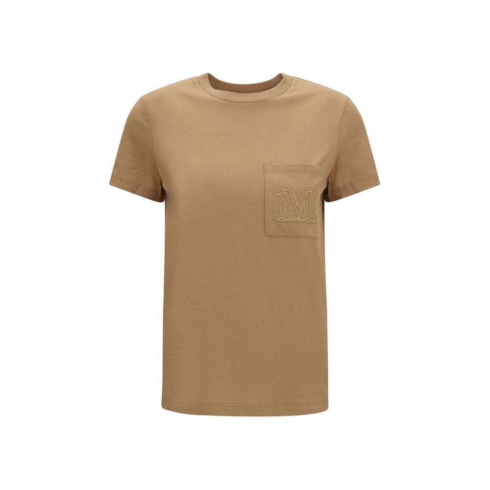 Max Mara Papaia Monogram T-Shirt — Beige