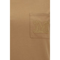 Max Mara Papaia Monogram T-Shirt — Beige