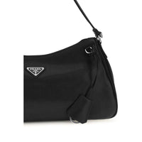 Prada Aimée Leather Shoulder Bag — Black