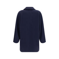 Max Mara Rebus Wool-Cashmere Jacket — Blue