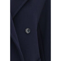 Max Mara Rebus Wool-Cashmere Jacket — Blue