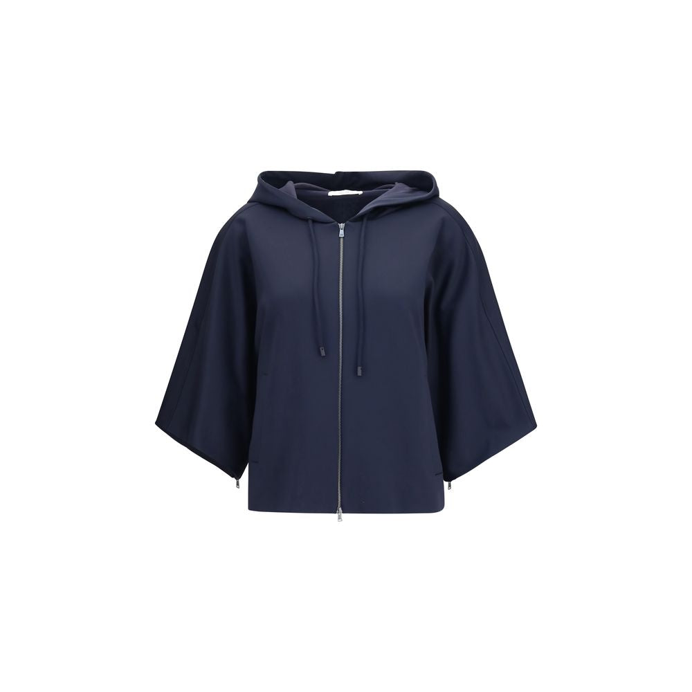Max Mara Fidato Hooded Sweatshirt — Blue