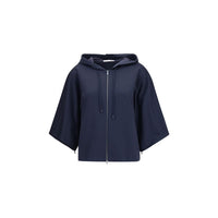 Max Mara Fidato Hooded Sweatshirt — Blue