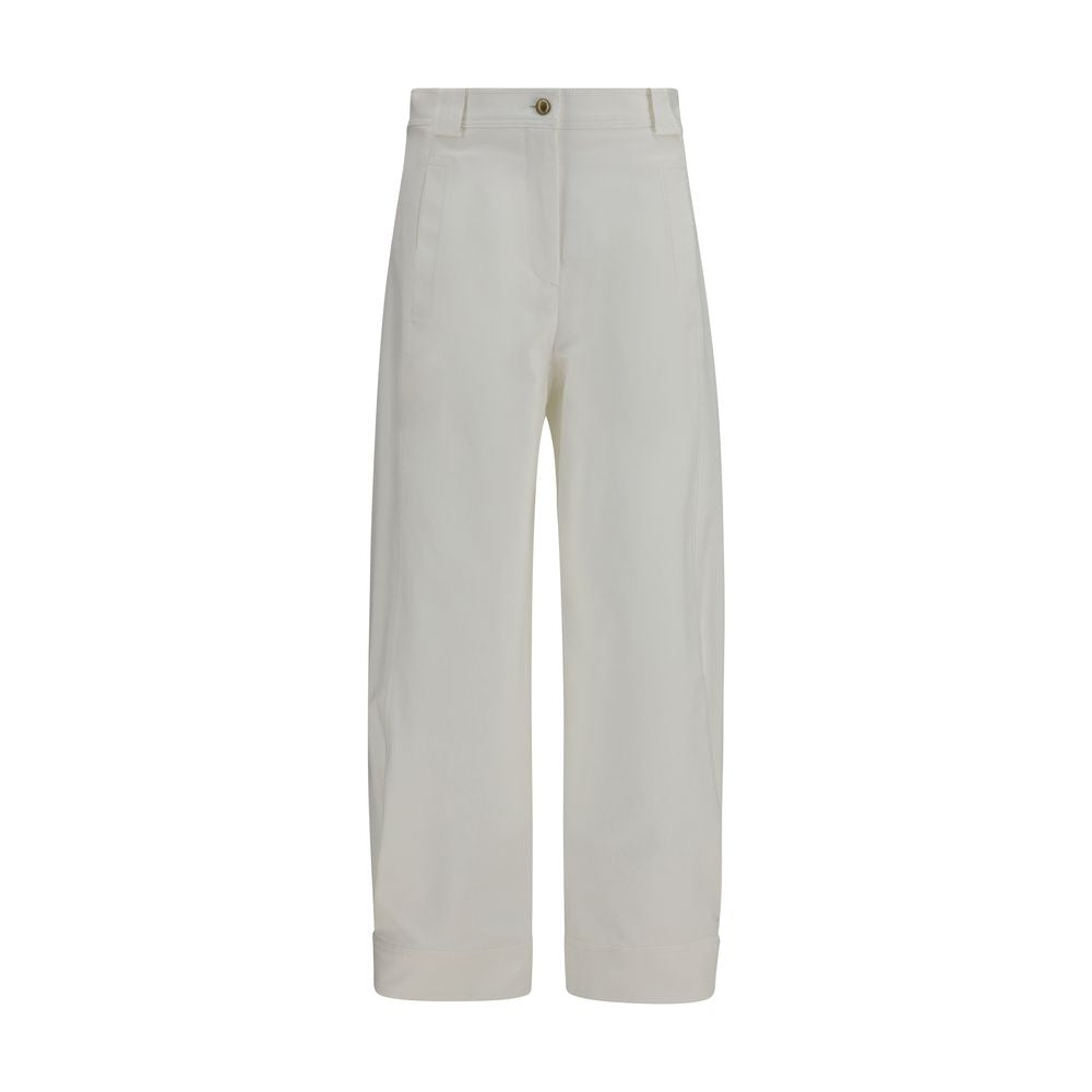 Max Mara Adorni Cropped Pants — White